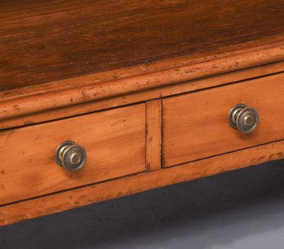 George IV Satinwood and Brass Mounted Open Bookcase - Image 6