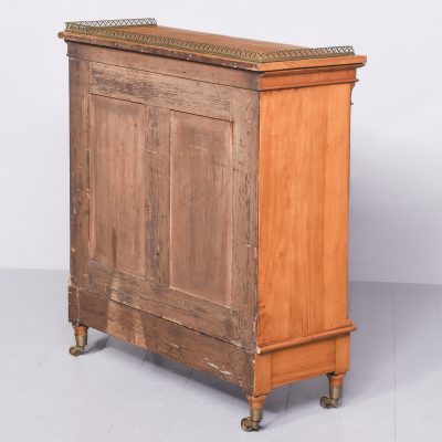 George IV Satinwood and Brass Mounted Open Bookcase - Image 10