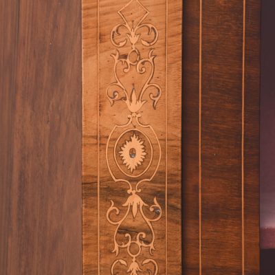 Mid-Victorian Marquetry Inlaid Two-Door Walnut Credenza - Image 4