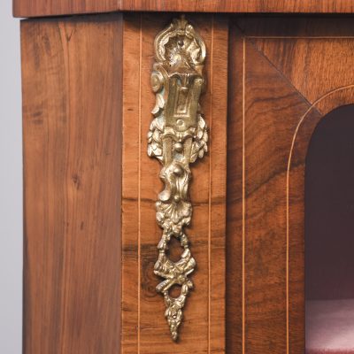 Mid-Victorian Marquetry Inlaid Two-Door Walnut Credenza - Image 5