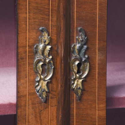 Mid-Victorian Marquetry Inlaid Two-Door Walnut Credenza - Image 6