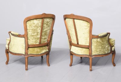 Pair of Louis XV Style Fauteuils - Image 9
