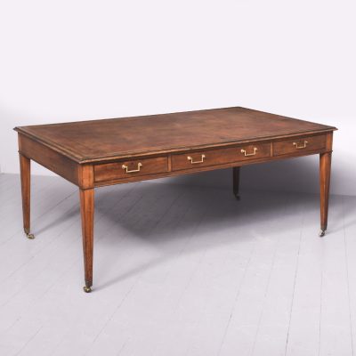 George III Style Mahogany Library Table