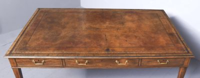 George III Style Mahogany Library Table - Image 6