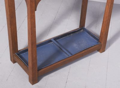 Glasgow Style Art Nouveau Oak Hallstand - Image 3