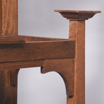 Glasgow Style Art Nouveau Oak Hallstand - Image 9