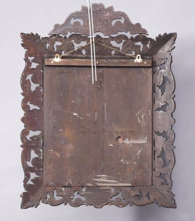 Profusely Carved Oak Wall Mirror - Image 6