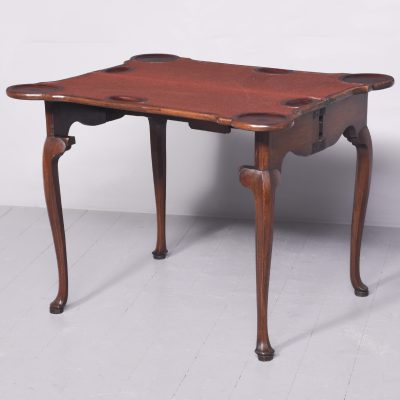 George II Mahogany Fold-Over Card Table - Image 10