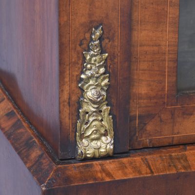 Mid-Victorian Marquetry Inlaid Three Door Break-Front Credenza - Image 2