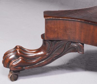 Mahogany Twin Pillar Dining Table - Image 2