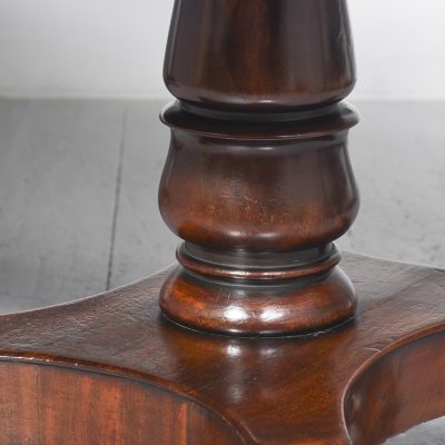 Mahogany Twin Pillar Dining Table - Image 4