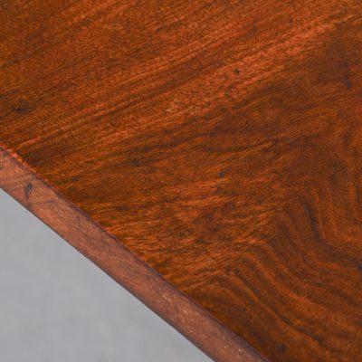 Mahogany Twin Pillar Dining Table - Image 6