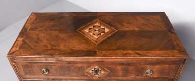 Impressive Large 18th Century Rustic North Italian Walnut Commode - Image 7