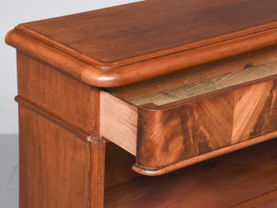 Mid-Victorian Mahogany, Two-Drawer Open Bookcase - Image 7