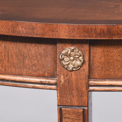 Pair of Georgian Style Demi-lune tables - Image 2