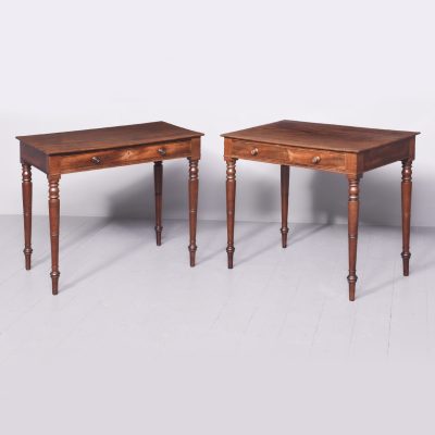 Pair of George IV Mahogany Side Tables