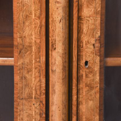 Quality Inlaid Burr Walnut Victorian Bow-End Credenza - Image 6