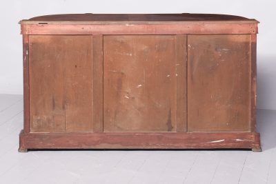 Quality Inlaid Burr Walnut Victorian Bow-End Credenza - Image 10