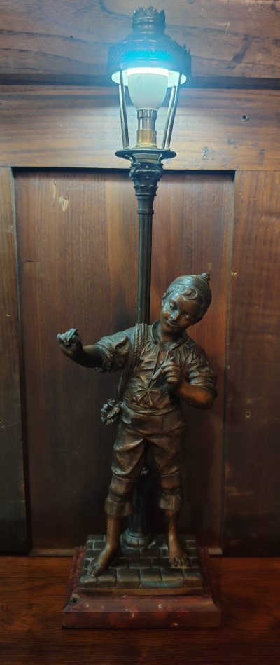 Pair Of French Eutrope Bouret Spelter Lamps SAI3538 - Image 22