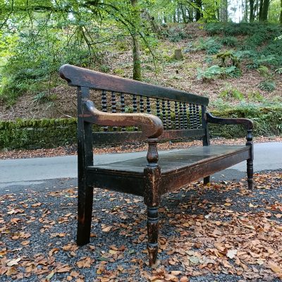 18C Cumberland farmhouse bench - Image 7