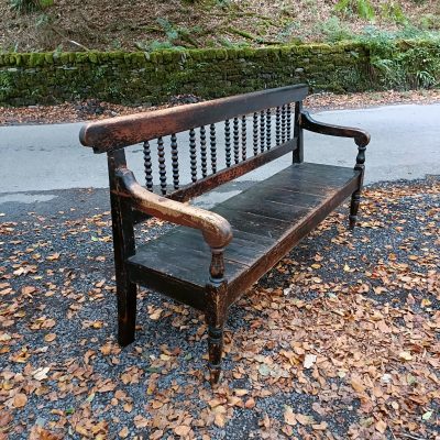 18C Cumberland farmhouse bench - Image 8