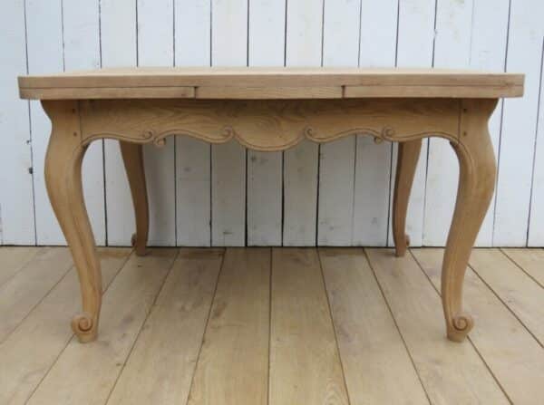 Bleached Oak French Extending Dining Table - Image 8