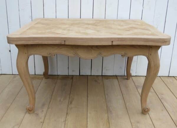 Bleached Oak French Extending Dining Table - Image 3