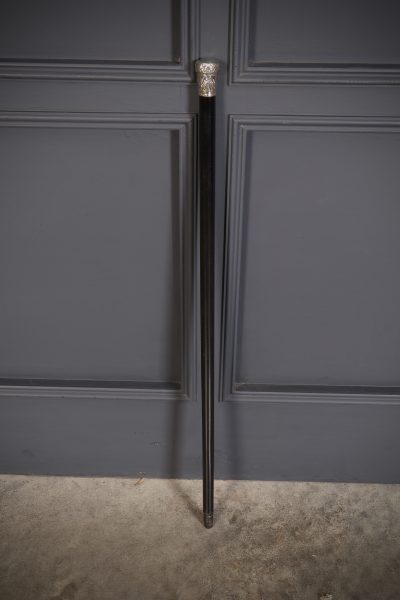 Ebony & Silver Walking Stick Cane - Image 3