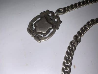 POCKET WATCH & CHAIN FULL HUNTER SOLID SILVER - Image 5