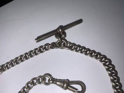 POCKET WATCH & CHAIN FULL HUNTER SOLID SILVER - Image 6