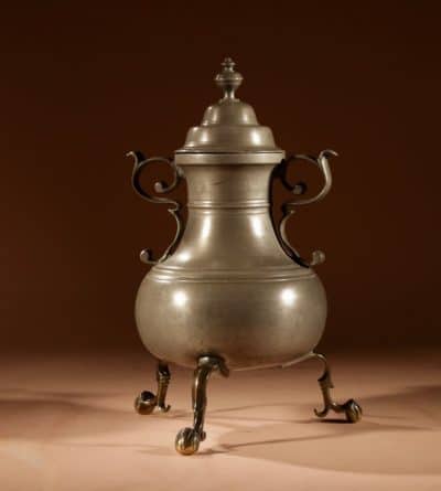 Rare Dutch Pewter And bronze “Kraantjeskan” (Samovar / Coffee / Tea Urn) Circa 1750. - Image 10