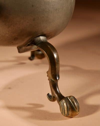 Rare Dutch Pewter And bronze “Kraantjeskan” (Samovar / Coffee / Tea Urn) Circa 1750. - Image 5