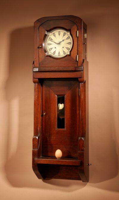   Art Nouveau / Art Deco Architectural Design Dutch / German Wall Clock Circa 1900/20