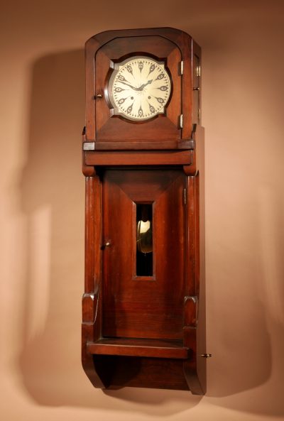   Art Nouveau / Art Deco Architectural Design Dutch / German Wall Clock Circa 1900/20 - Image 2
