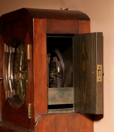   Art Nouveau / Art Deco Architectural Design Dutch / German Wall Clock Circa 1900/20 - Image 7