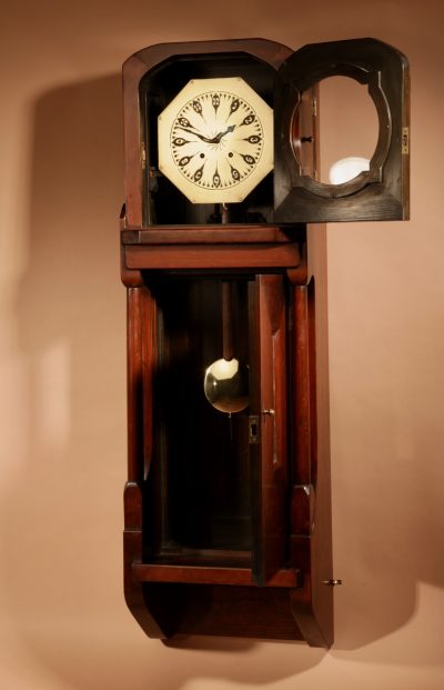   Art Nouveau / Art Deco Architectural Design Dutch / German Wall Clock Circa 1900/20 - Image 8