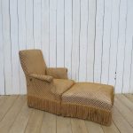 Antique French Napoleon III Armchair & Stool Antique Chairs