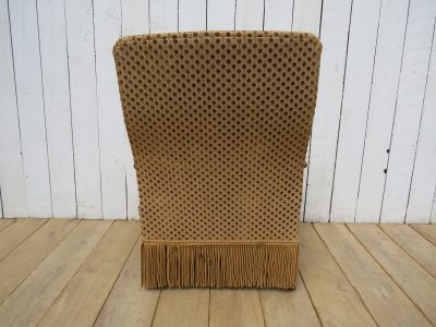 Antique French Napoleon III Armchair & Stool - Image 10