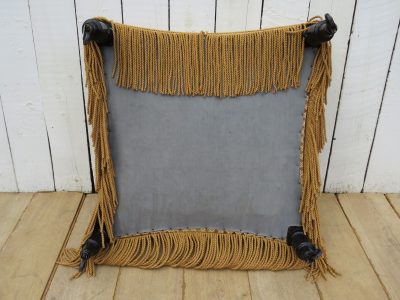 Antique French Napoleon III Armchair & Stool - Image 11