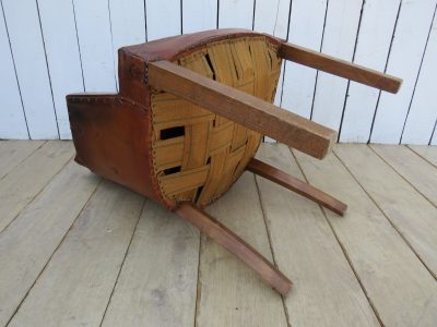 Art Deco French Leather Bridge Chair - Image 11