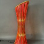 Mid Century Bamboo Floor Lamp c1960s floor lamp Antique Lighting