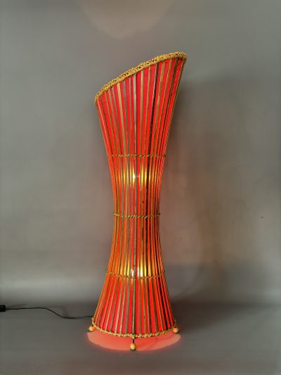 Mid Century Bamboo Floor Lamp c1960s