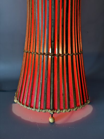 Mid Century Bamboo Floor Lamp c1960s - Image 2