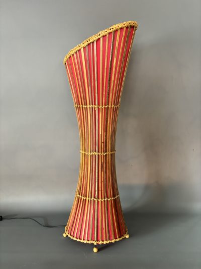 Mid Century Bamboo Floor Lamp c1960s - Image 3