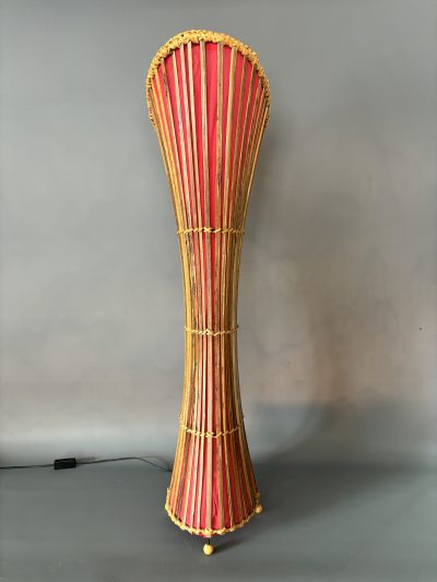 Mid Century Bamboo Floor Lamp c1960s - Image 4