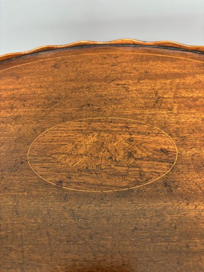 Edwardian Mahogany Inlaid Occasional Table - Image 3