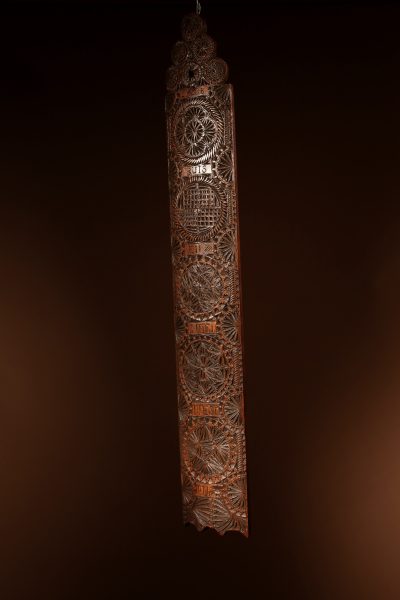 Wedding Love Gift Very Fine Chip Carved Oak Dutch mangling Board 18th/19th Century. - Image 5