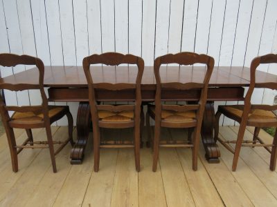 Spanish Oak Extending Dining Table - Image 7