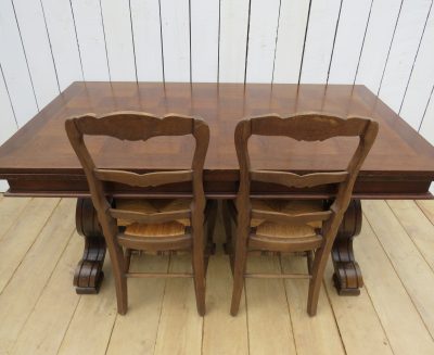 Spanish Oak Extending Dining Table - Image 12