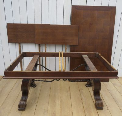 Spanish Oak Extending Dining Table - Image 10